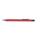 Cutter retractabil, Everestus, 2610E17439, 15.5x0.8x1.5 cm, Plastic, Otel, Fier, Rosu
