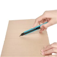   Cutter retractabil, Everestus, 2610E17440, 15.5x0.8x1.5 cm, Plastic, Otel, Fier, Albastru turcoaz