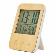   Statie meteo, 2401E14477, Everestus, 12x8.5x1.8 cm, Bambus, Plastic, Maro