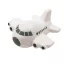Jucarie antistres Avion, Everestus, ASJ033, poliuretan, gri, alb