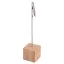 Memo clip, Everestus, 42FEB232179, 2.5x2.5x11.5 cm, Bambus, Otel, Argintiu, Maro