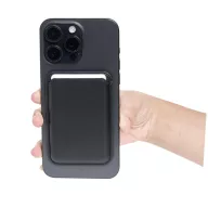   Portcard magnetic pentru telefon, Everestus, 2610E18185, 9.5x6.5x0.75 cm, Poliuretan, Negru