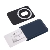   Portcard magnetic pentru telefon, Everestus, 2610E18186, 9.5x6.5x0.75 cm, Poliuretan, Albastru
