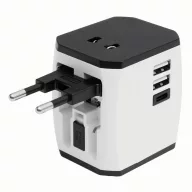   Adaptor de calatorie, 2401E14293, Everestus, 6.3x4.6x5.6 cm, Plastic, Alb