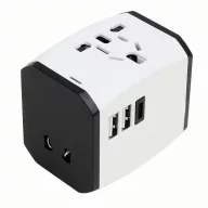   Adaptor de calatorie, 2401E14293, Everestus, 6.3x4.6x5.6 cm, Plastic, Alb