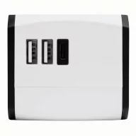   Adaptor de calatorie, 2401E14293, Everestus, 6.3x4.6x5.6 cm, Plastic, Alb