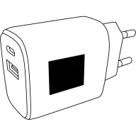   Sursa de alimentare cu adaptor USB, 2401E14506, Everestus, 8x4.3x3 cm, Plastic, Alb