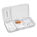 Cutie pentru medicamente, 2509E14320, Everestus, 12x6.3x1.8 cm, Plastic, Alb