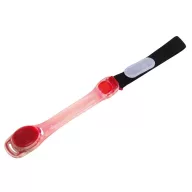   Lumina intermitenta pentru brat, Everestus, JR02, plastic, poliester, rosu, transparent