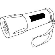   Lanterna cu 9 lumini led, 2401E14409, Everestus, Ø3.4x10 cm, Plastic, Bambus, Natur, Negru