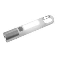   Lanterna led reincarcabila, Everestus, 2601E12584, Ø3x15.8 cm, Plastic, Fier, Alb