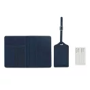 Set de calatorie, Everestus, 2601E12726, 15.1x10.8x1.3 / 19.5x7x0.3 cm, Poliuretan, Albastru bleumarin
