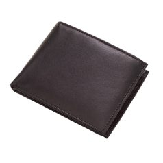   Portofel negru pentru bancnote, carduri si monede, Everestus, PO07PO, piele, 110x90x20 mm