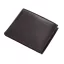 Portofel negru pentru bancnote, carduri si monede, Everestus, PO07PO, piele, 110x90x20 mm