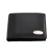 Portofel negru pentru bancnote si monede, buzunare carduri, Everestus, PO02DX, piele, 125x95x20 mm