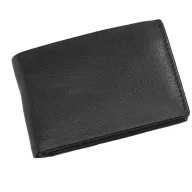   Portofel negru cu 4 buzunare carduri si 2 buzunare bancnote, Everestus, PO04HY, piele, 105x72x19 mm