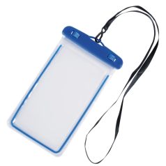   Husa de telefon DIVER, splash-proof, plastic, pvc, phthalate free, albastru, transparent