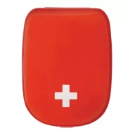   Mini trusa de prim ajutor, Everestus, 2601E12581, 8.5x6.5x2.6 cm, Plastic, Rosu