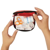   Mini trusa de prim ajutor, Everestus, 2601E12579, 14.5x9.5x6.7 cm, Poliester, Rosu