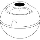 Boxa Wireless 3 Watt, Everestus, 20FEB0091, Plastic, Negru