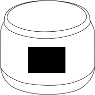   Boxa portabila wireless, Everestus, 42FEB231532, Ø7.9x6.3 cm, Plastic, Metal, Negru