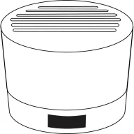   Boxa portabila 3 W, Wireless, 2401E14327, Everestus, Ø6x5.1 cm, Aluminiu, Bambus, Argintiu