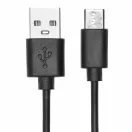 Boxa portabila 3 W, Wireless, 2401E14328, Everestus, Ø6x5.1 cm, Aluminiu, Bambus, Negru