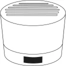 Boxa portabila 3 W, Wireless, 2401E14328, Everestus, Ø6x5.1 cm, Aluminiu, Bambus, Negru