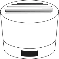   Boxa portabila 3 W, Wireless, 2401E14328, Everestus, Ø6x5.1 cm, Aluminiu, Bambus, Negru