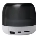 Boxa portabila, 800 mAh, 5 W, 2502E15794, Everestus, Ø9.5 x 8.2 cm, Plastic, Alb, Gri