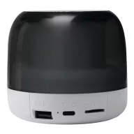   Boxa portabila, 800 mAh, 5 W, 2502E15794, Everestus, Ø9.5 x 8.2 cm, Plastic, Alb, Gri