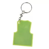   Breloc reflectorizant, Everestus, 2610E18113, 10.6x4.3x0.2 cm, Plastic, Fier, Galben