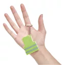 Breloc reflectorizant, Everestus, 2610E18113, 10.6x4.3x0.2 cm, Plastic, Fier, Galben