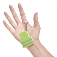   Breloc reflectorizant, Everestus, 2610E18113, 10.6x4.3x0.2 cm, Plastic, Fier, Galben