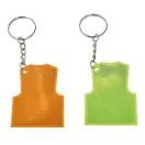 Breloc reflectorizant, Everestus, 2610E18114, 10.6x4.3x0.2 cm, Plastic, Fier, Portocaliu
