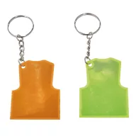   Breloc reflectorizant, Everestus, 2610E18114, 10.6x4.3x0.2 cm, Plastic, Fier, Portocaliu