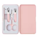 Set de manichiura 5 piese, 2509E14370, Everestus, 11.8x6.7x2.1 cm, Plastic, Otel, Roz