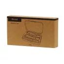 Set de manichiura 5 piese, 2509E14370, Everestus, 11.8x6.7x2.1 cm, Plastic, Otel, Roz