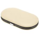 Set 6 piese manichiura in etui oval, Everestus, 20IAN1419, Bej, Otel, PVC