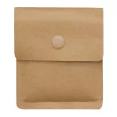 Scrumiera de buzunar, Everestus, 2601E12723, 8.6x7.5x1.2 cm, Hartie, Aluminiu, Maro
