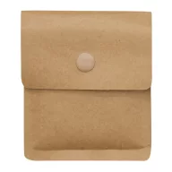   Scrumiera de buzunar, Everestus, 2601E12723, 8.6x7.5x1.2 cm, Hartie, Aluminiu, Maro