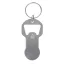 Breloc cu jeton, Everestus, 2610E18108, 8.8x3.1x0.2 cm, Aluminiu, Otel, Argintiu