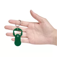   Breloc cu jeton, Everestus, 2610E18112, 8.8x3.1x0.2 cm, Aluminiu, Otel, Verde