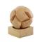 Joc de indemanare Minge Puzzle, 6 piese, Everestus, JJE14, lemn, natur