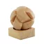 Joc de indemanare Minge Puzzle, 6 piese, Everestus, JJE14, lemn, natur