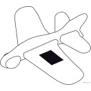 Sky Hopper Avion din 4 piese, verde, rosu si albastru