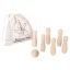 Joc de bowling, Everestus, 42FEB230693, 7, 15x15 cm, Lemn, Bumbac, Maro