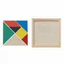 Puzzle din lemn 2401E14451, Everestus, 9.9x9.9x0.7 cm, Multicolor