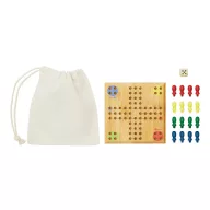   Joc Ludo, 2502E15643, Everestus, 12 x 12 x 1.1 cm, Bambus, Maro