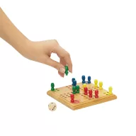   Joc Ludo, 2502E15643, Everestus, 12 x 12 x 1.1 cm, Bambus, Maro